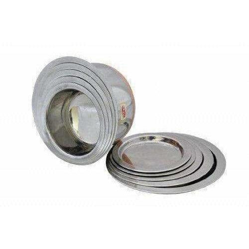 Copper Bottom Top with Lid - 5 Pcs Set - Stainless Steel Top - Swadesiicart