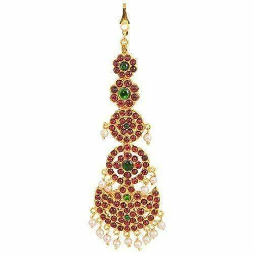 Gold-Polished 5 Step Mang Tika | Swadesiicart