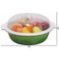 Multipurpose Double Layer Plastic Sieve Drainer Bowl - Swadesiicart