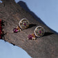 Kundan Studs with Stones (Gold) - Ruby Raang | Swadesiicart