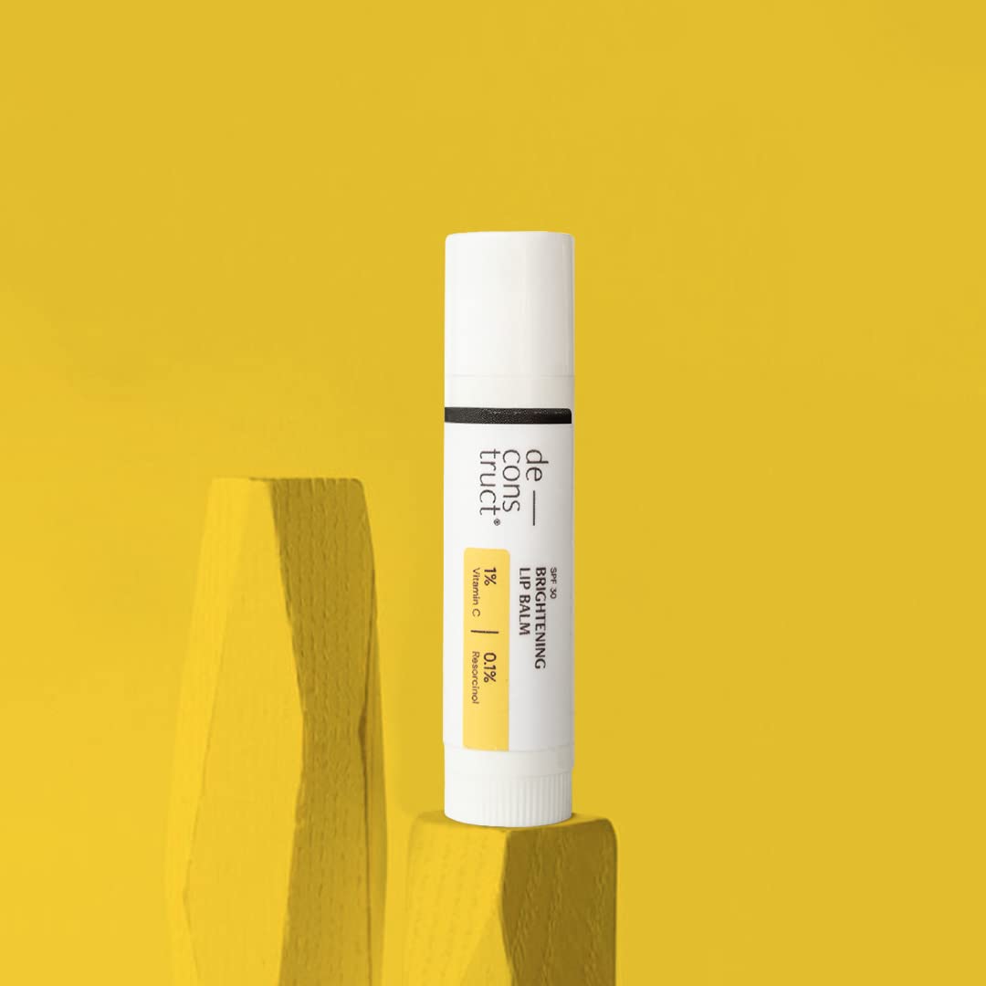 Deconstruct Brightening Lip Balm with SPF 30 - For Dark, Pigmented, Dry, Flaky Lips - Swadesiicart