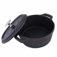 Non Stick Cast Iron Dutch Oven Cookware Black - Swadesiicart