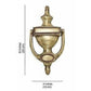 Georgian 8" Round Brass Door Knocker | Swadesiicart