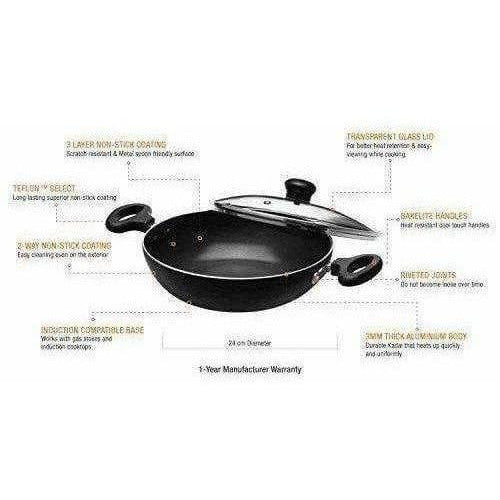 Kadai with Glass Lid - Swadesiicart