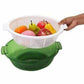 Multipurpose Double Layer Plastic Sieve Drainer Bowl - Swadesiicart