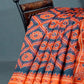 Shades of Grey Colour Floral Print Semi Chanderi Saree By Gayathri Reddy Designer Studio | Swadesiicart