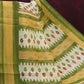 Combo of White and Green Patan Patola Semi Chanderi Saree By Gayathri Reddy Designer Studio | Swadesiicart