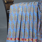 Cloud Blue Coloured Combination Printed Cotton Saree By Gayathri Reddy Designer Studio | Swadesiicart