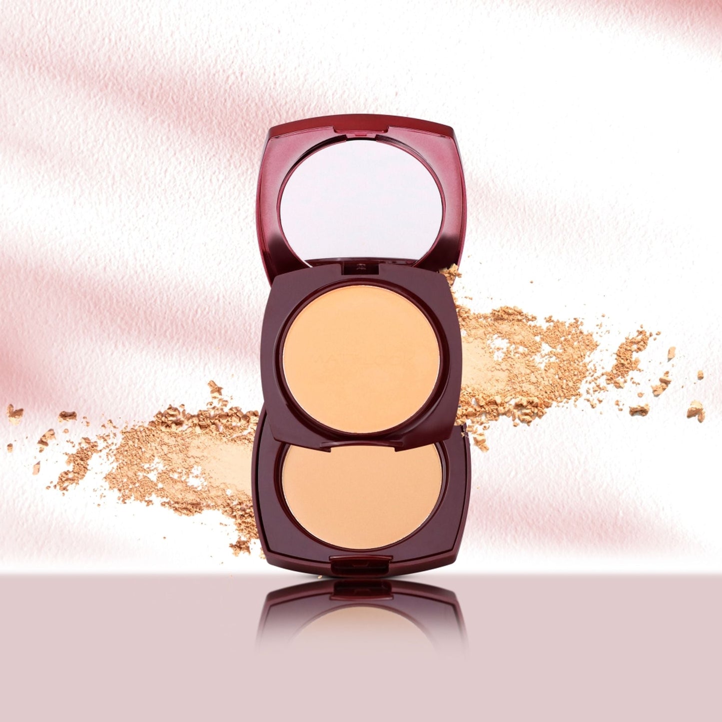 Matt Look True Cover Super Blendable Compact Powder - Almond Beige - Swadesiicart