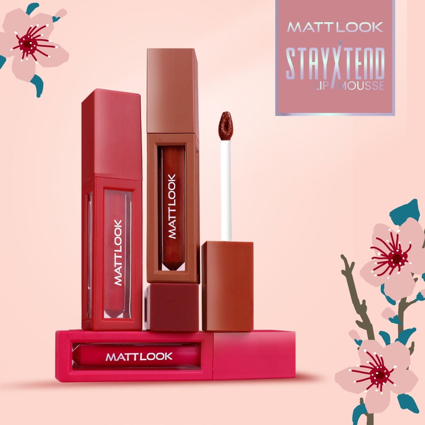 Matt Look Stayxtend Lip Mousse - Choco Latte - Swadesiicart