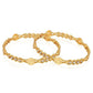 Gold-Polished Alloy Goddess Laxmi Bangle Set - The Pari - Swadesiicart