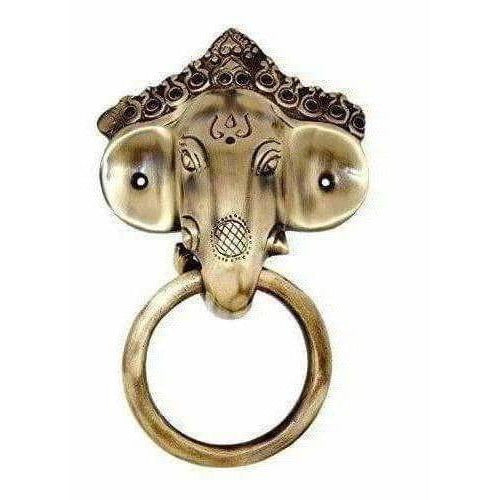 Brass Ganesha Mask Door Knocker | Swadesiicart