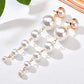 Gold-Polished Alloy Pearl Droplets Earrings - The Pari - Swadesiicart