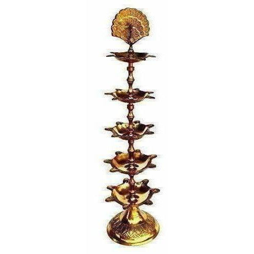 Pure Brass Diya (Puja Lamp) Hindu Pooja Article | Swadesiicart