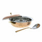 Copper Serving Bowl Tureen with Spoon - Swadesiicart