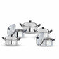 Stainless Steel Cook and Serve Handi Set (5-Pieces, Silver) - Swadesiicart