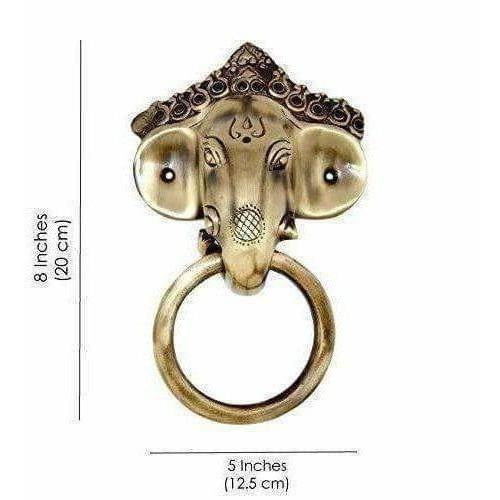 Brass Ganesha Mask Door Knocker | Swadesiicart