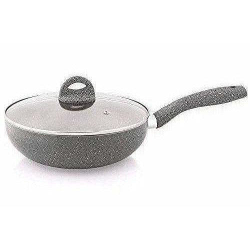 Ceramic Aluminium Kadhai Grey - Swadesiicart