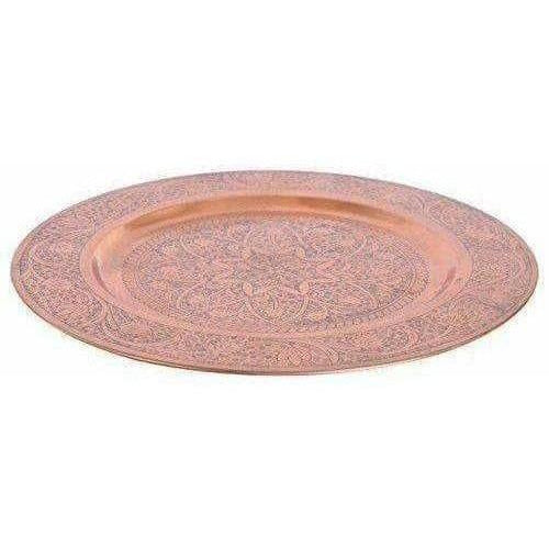 Big Size Brown Pooja Thali Pooja Work ship Plate Thali - Pooja Temple - Swadesiicart