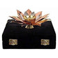 Copper Plated Lotus Design Diya - Swadesiicart