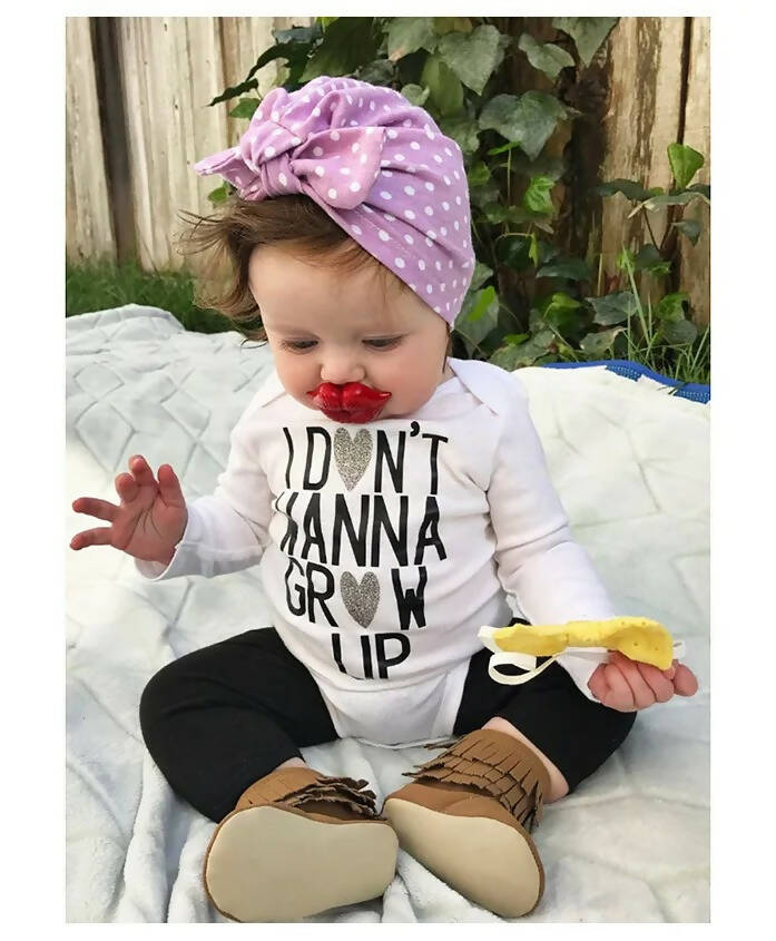AHC Baby Summer Cap/Bandana In Polka Dots Design