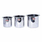 Stainless Steel Deep Tope Kolga Set of 3 - Swadesiicart