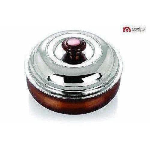 Stainless Steel Serving Pot - 1 Litre - Swadesiicart
