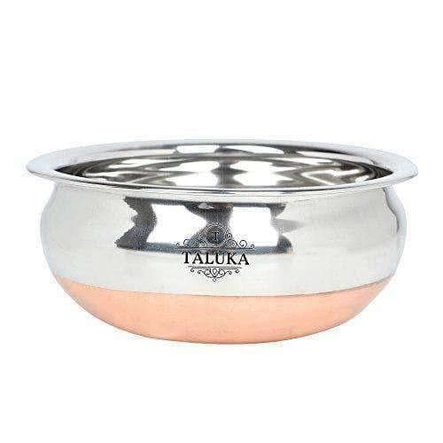 Stainless Steel Copper Bottom Handi Pot 6 Piece Set - Swadesiicart