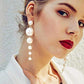 Gold-Polished Alloy Pearl Droplets Earrings - The Pari - Swadesiicart