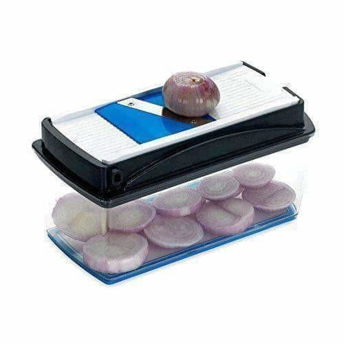 Blue Color - Premium Nicer vegetables and fruits Slicer Chippers and chopper - Swadesiicart