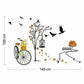 Wall Sticker for Living Room(Ride Through Nature, Ideal Size on Wall : 140 cm x 100 cm),Multicolour