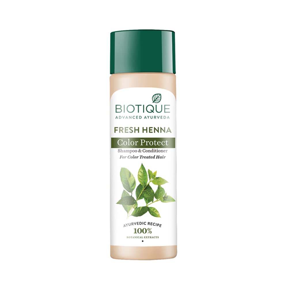 Biotique Bio Henna Leaf Fresh Texture Shampoo and Conditioner - Swadesiicart