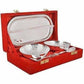 Handmade Plated Brass Bowl with Tray - Set of 5 Pieces - Swadesiicart