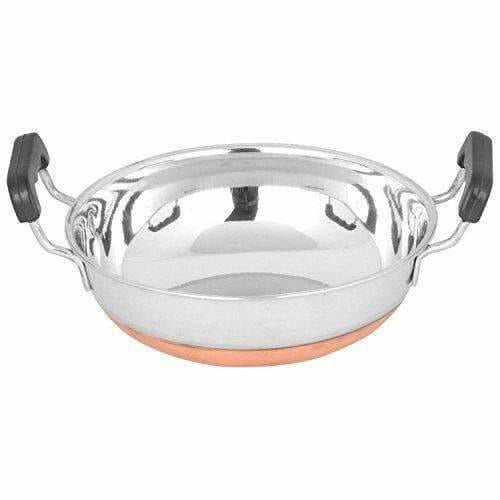 Stainless Steel Cookware - Along With Copper Bottom - Set of 5 Pieces - Swadesiicart