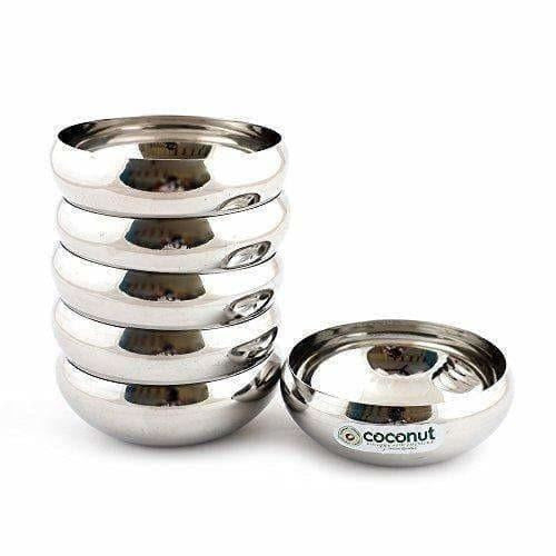 Stainless Steel Bowl - Set of 6 - Swadesiicart