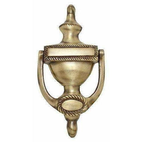 Georgian 8" Round Brass Door Knocker | Swadesiicart