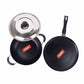 Nonstick Induction Base Cookware Set of Tawa + Kadhai - Swadesiicart