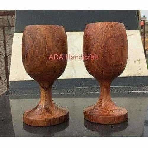 Handmade Sheesham Wooden Glass - Swadesiicart