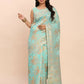 Shree Shyam Fashion Linen Cotton Sea Green Saree