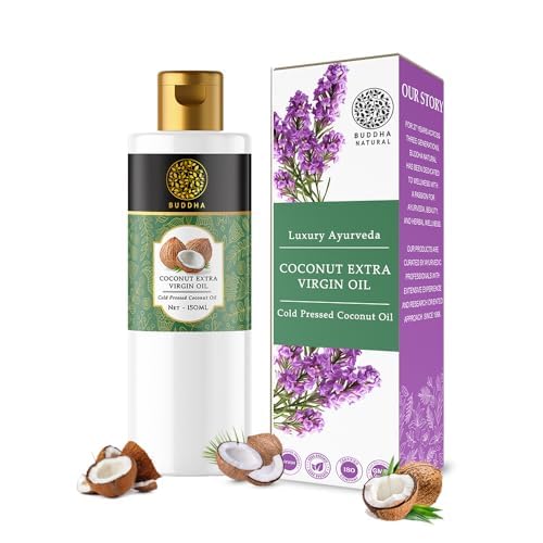 Buddha Natural Cold Pressed Virgin Coconut Oil - For Skin, Hair And Baby Care Hair Oil - Buddha Naturals