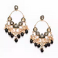 New Stylish Ethnic Partywear Black Hoops Kundan Earrings for Womens by House of Ree | Swadesiicart