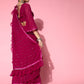 Tikhi Imli Embellished Poly-Georgette Saree with Solid border | Swadesiicart