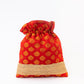 NR By Nidhi Rathi Red & Gold-Toned Embroidered Potli Clutch - Swadesiicart