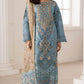 Anaita Blue Silk Suit With Embroidery & Sequence Work