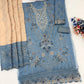 Anaita Blue Silk Suit With Embroidery & Sequence Work