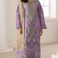 Anaita Purple Silk Suit With Embroidery & Sequence Work