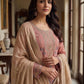 Anaita Peach Silk Suit with Embroidery & Khatli Work