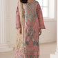 Anaita Peach Silk Suit With Embroidery & Sequence Work