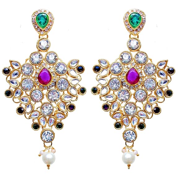 Tehzeeb Creations Semi Bridal Dulhan Dulhan Wedding & Engagement Necklace Set with Mang Tikka for Girls & Women - Swadesiicart