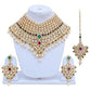 Tehzeeb Creations Semi Bridal Dulhan Dulhan Wedding & Engagement Necklace Set with Mang Tikka for Girls & Women - Swadesiicart
